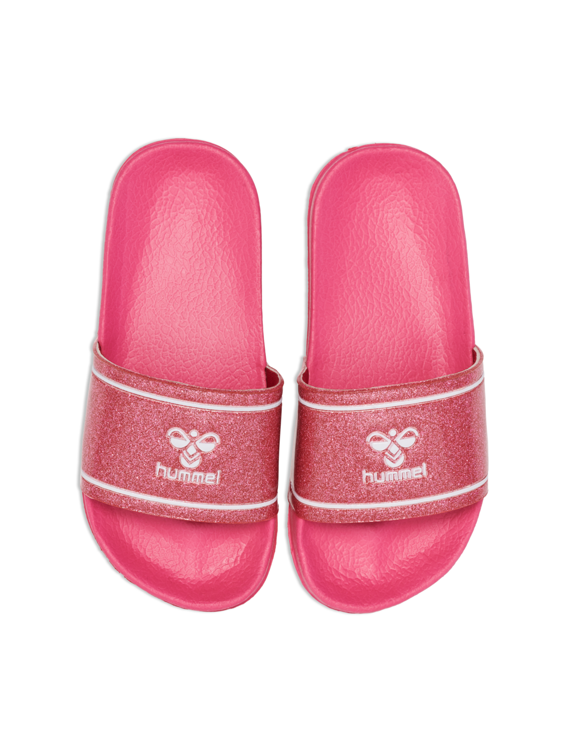 POOL SLIDE GLITTER JR, RASPBERRY, packshot