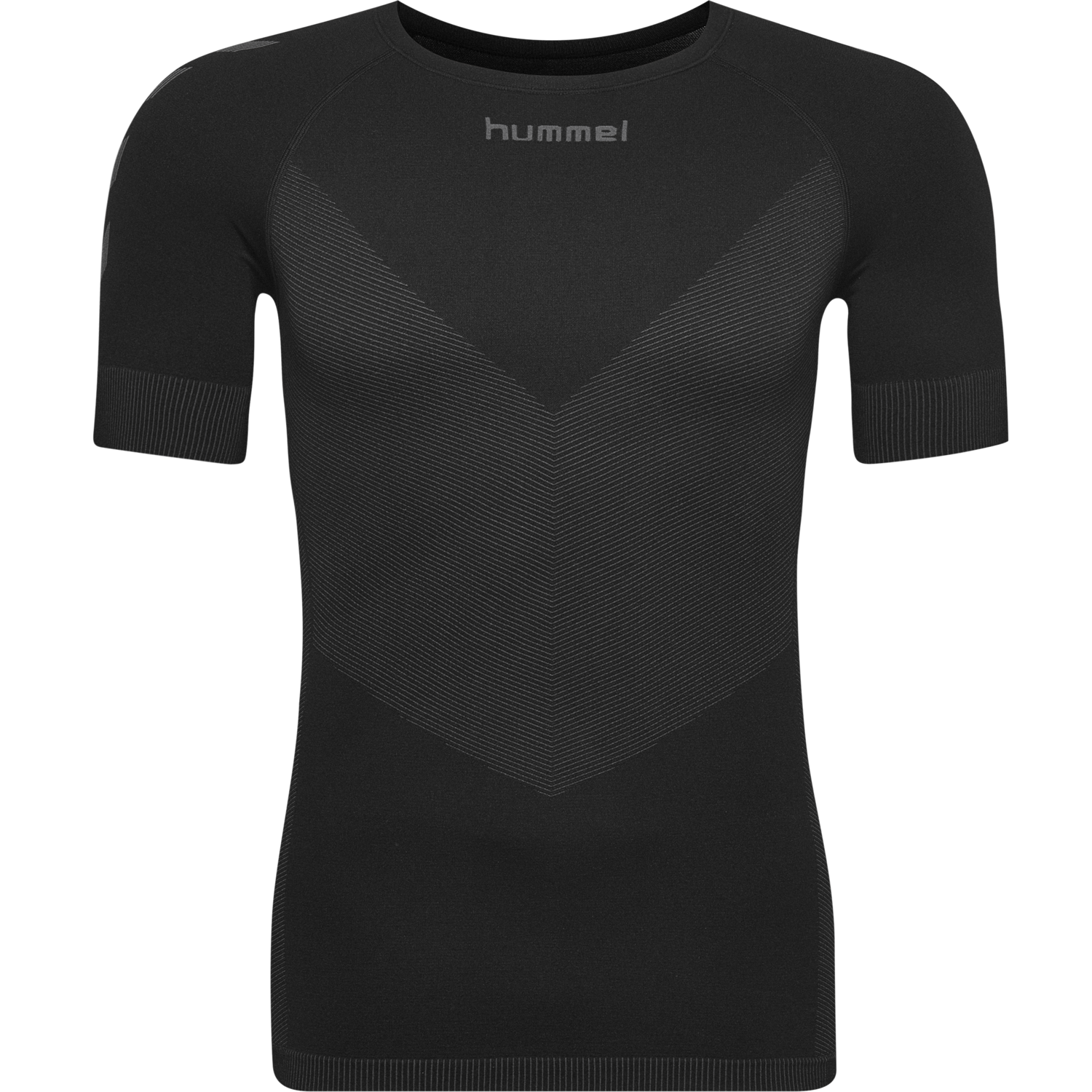 HUMMEL FIRST SEAMLESS JERSEY S/S , BLACK, packshot