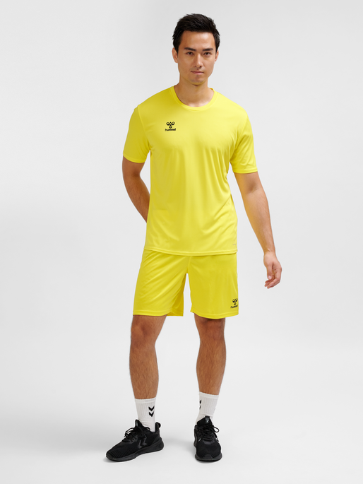 hmlESSENTIAL JERSEY S/S, BLAZING YELLOW, model