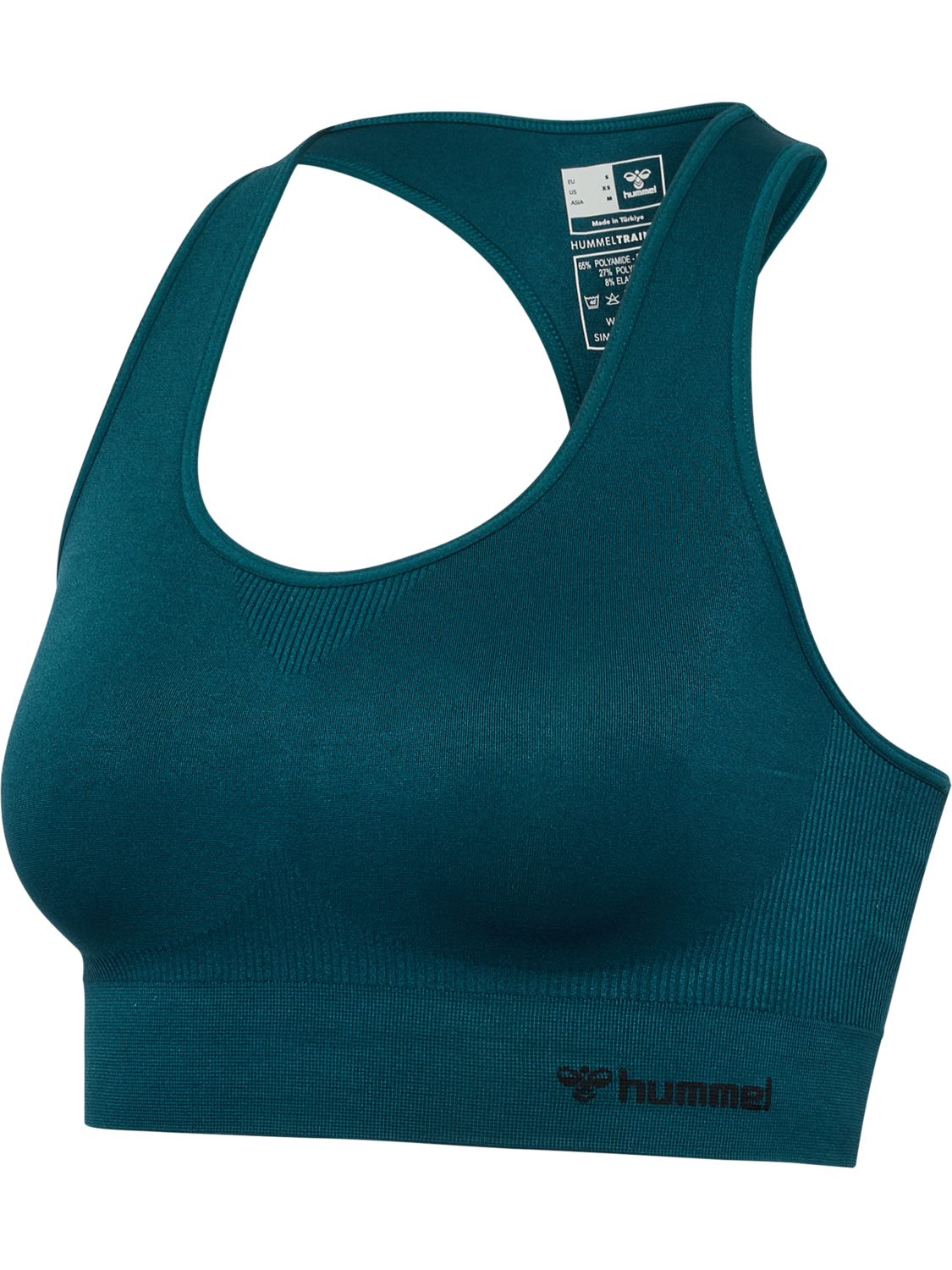 hmlTIF SEAMLESS SPORTS TOP, DARK SEA, packshot