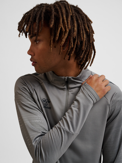 hmlPRO TRAINING HALF ZIP, STEEL GRAY, model