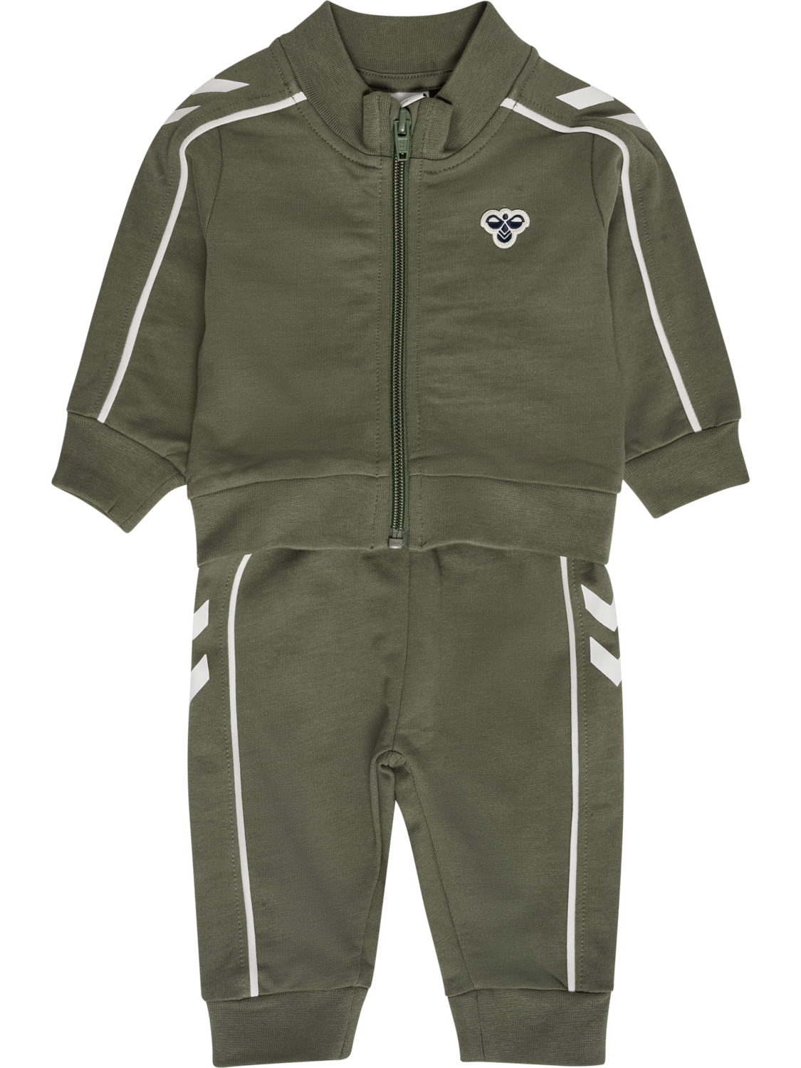 hmlMINI CO REG TRACK SUIT, DUSTY OLIVE, packshot