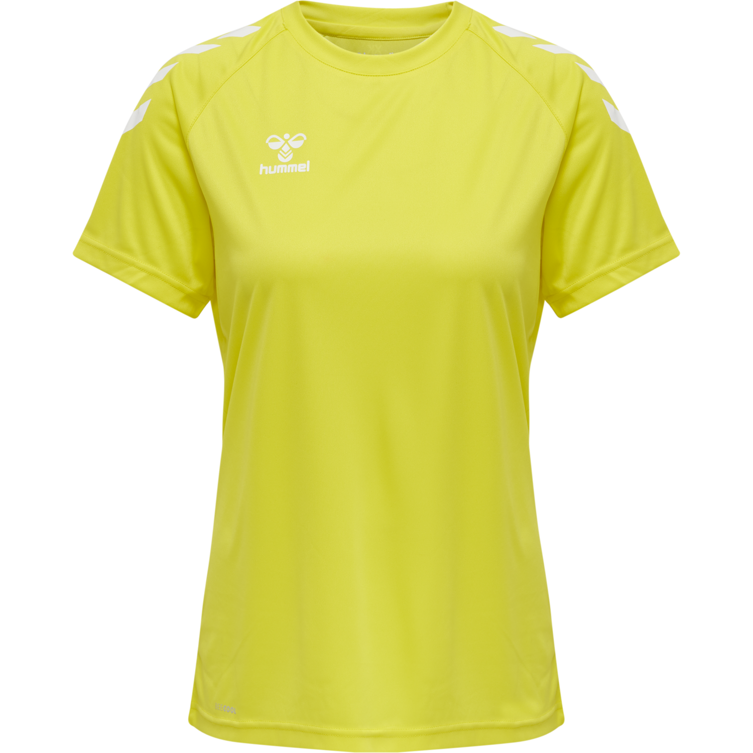 hmlCORE XK CORE POLY TEE  S/S WOMAN, BLAZING YELLOW, packshot