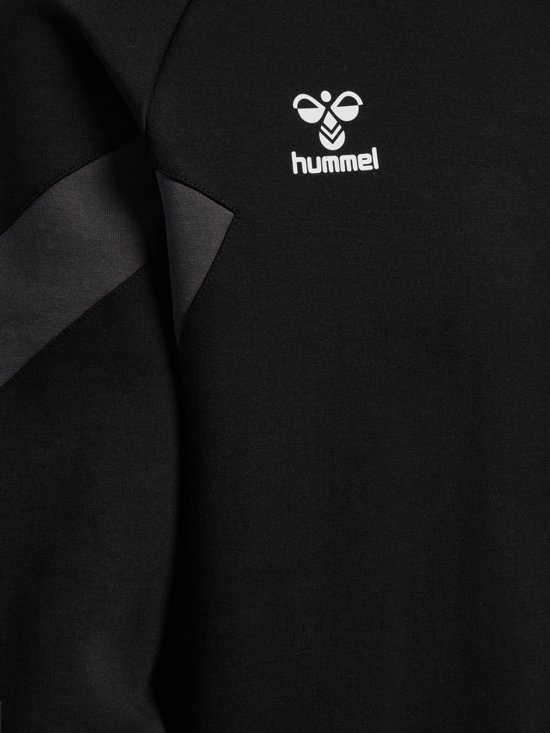 hmlTRAVEL SWEAT HOODIE, BLACK, packshot