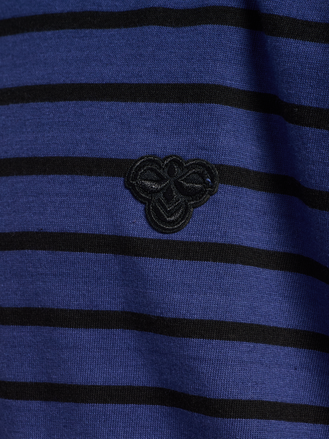 hmlJR LOOSE STRIPED T-SHIRT S/S BEE, DEEP COBALT, packshot
