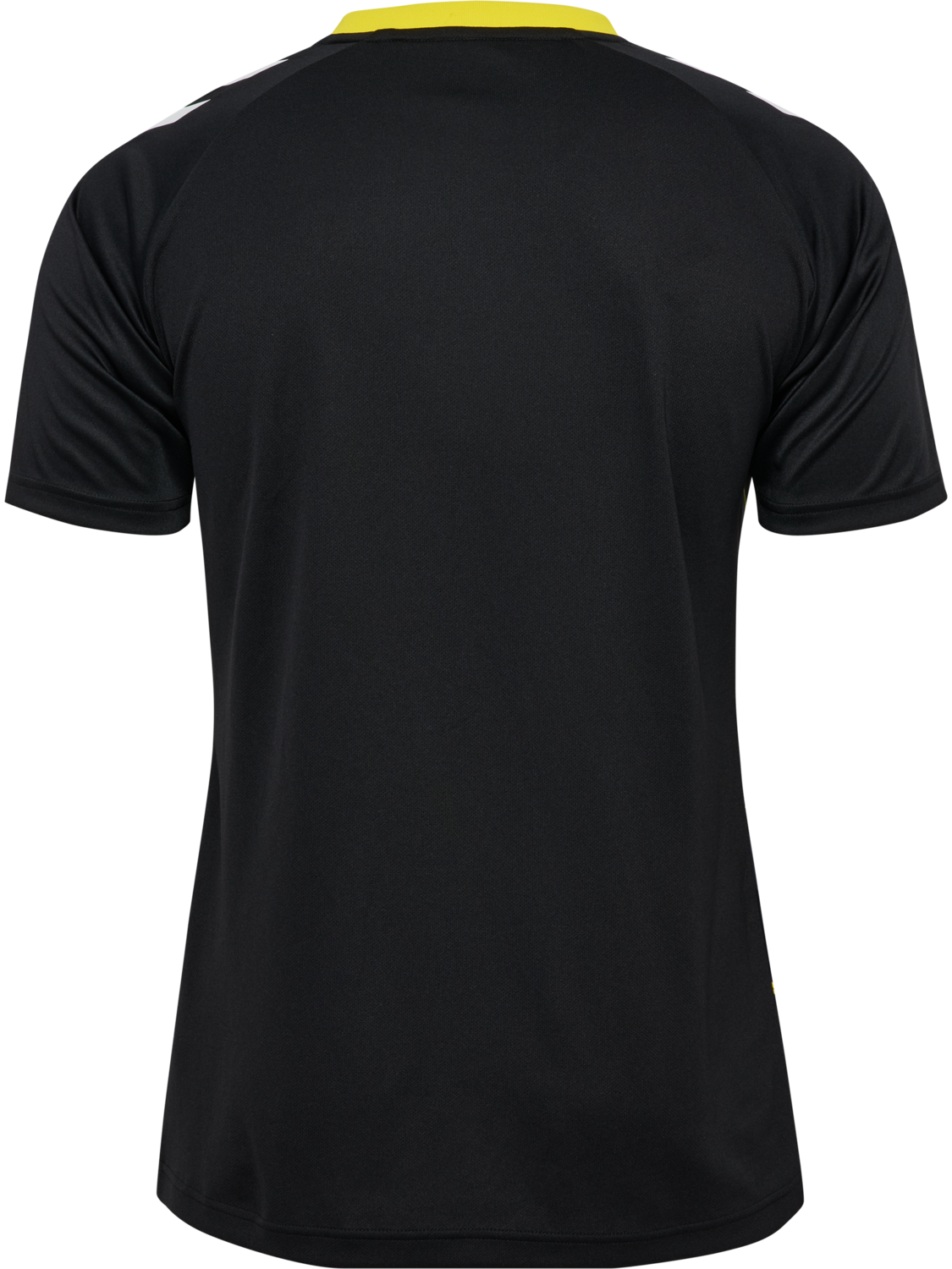 hmlMATCH TRIUMPH JERSEY S/S, BLACK/BLAZING YELLOW, packshot