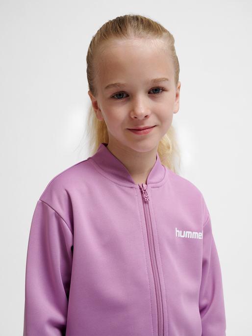 hmlTUKAS TRACKSUIT, SMOKY GRAPE, model