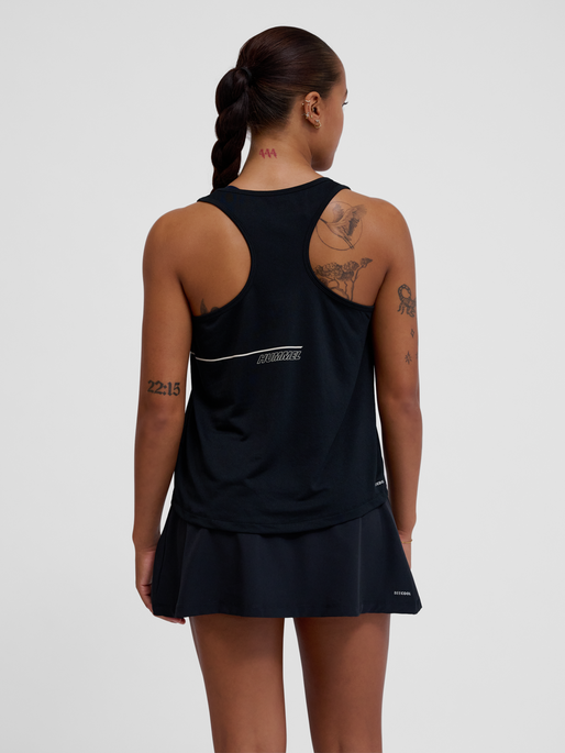 hmlCOURT LIGHT WEIGHT TANKTOP W, LIGHT GREY/BLACK, model