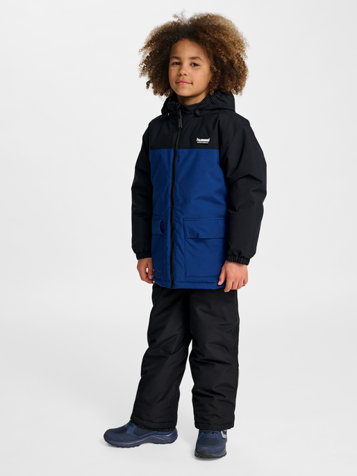 hmlJR BLOCK JACKET WP, ESTATE BLUE, model