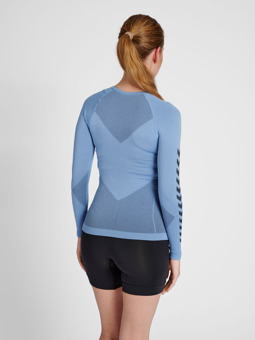 HUMMEL FIRST SEAMLESS JERSEY L/S W, BEL AIR BLUE, model