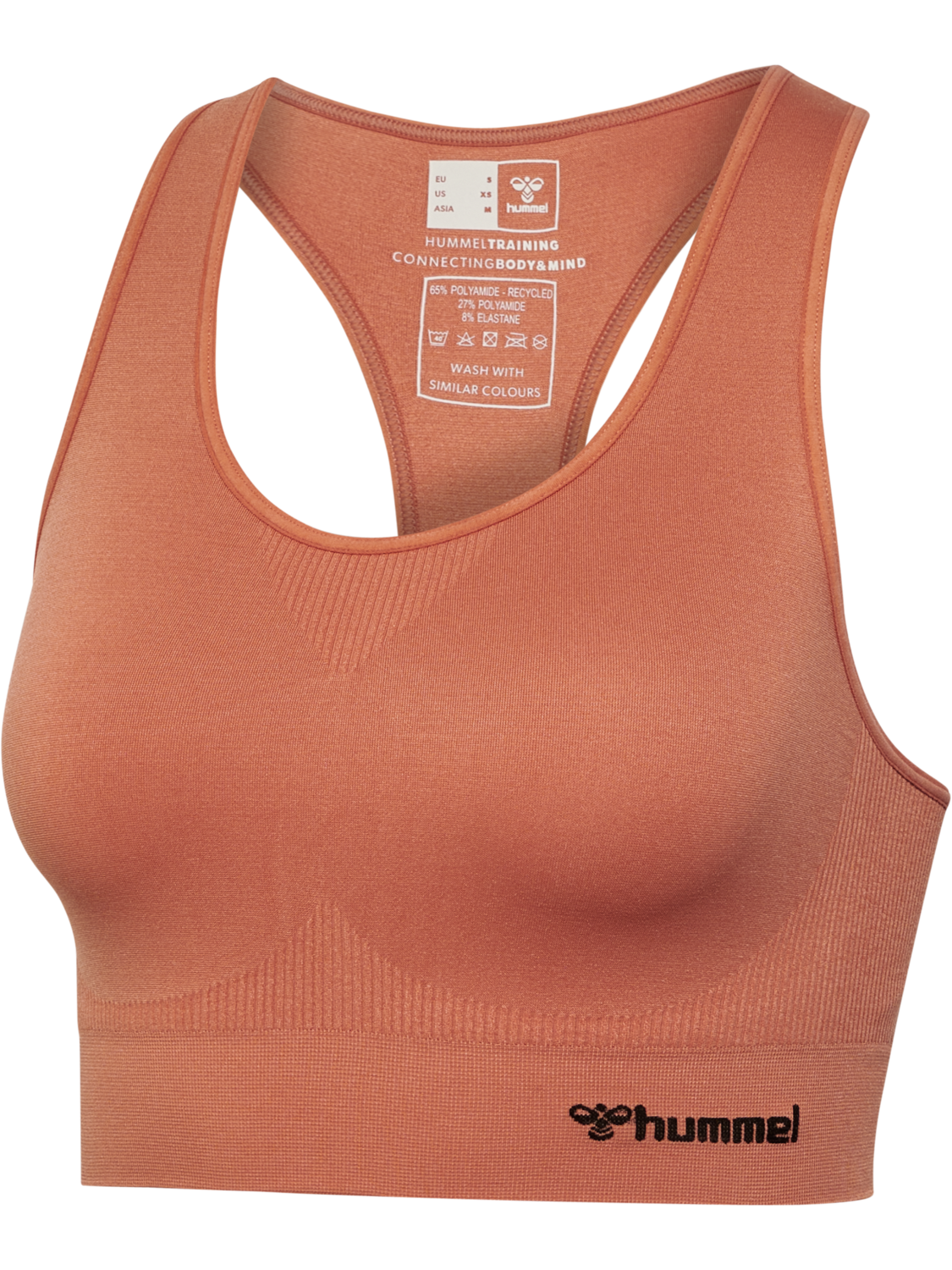hmlTIF SEAMLESS SPORTS TOP, APRICOT BRANDY, packshot