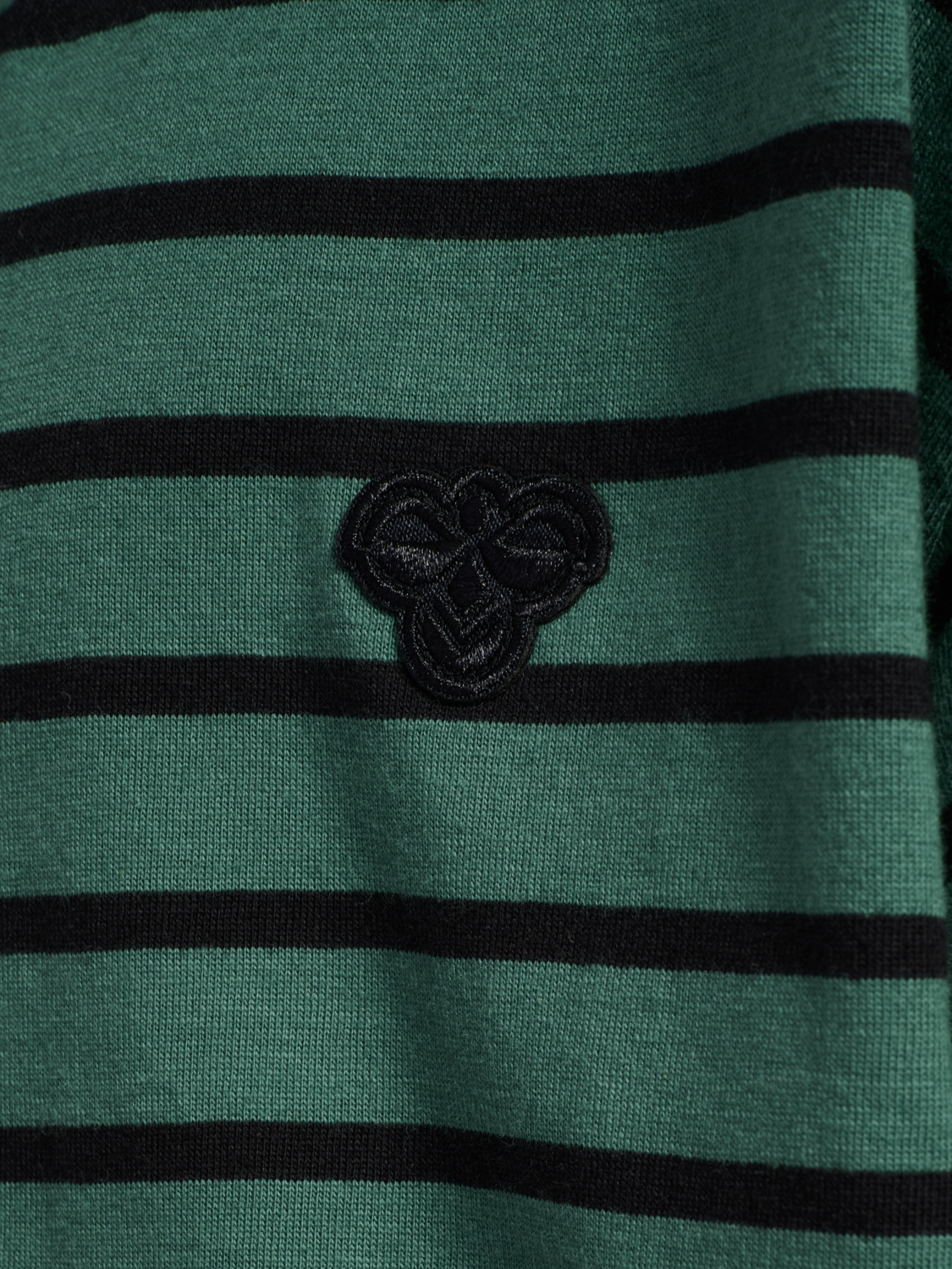 hmlJR LOOSE STRIPED T-SHIRT S/S BEE, SMOKE PINE, packshot