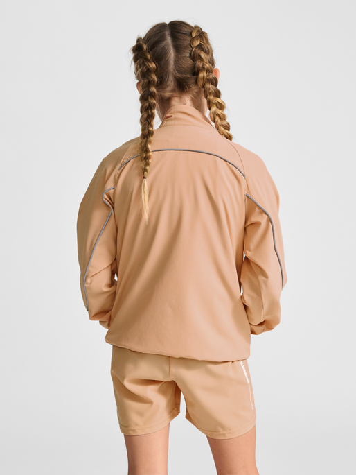 hmlJR WOVEN ZIP JACKET, PEACH BLOOM, model