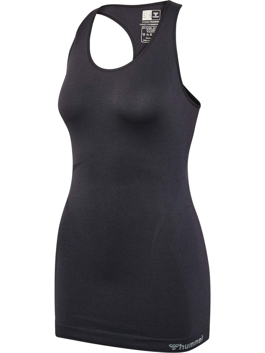 hmlTIF SEAMLESS TOP, BLACK, packshot