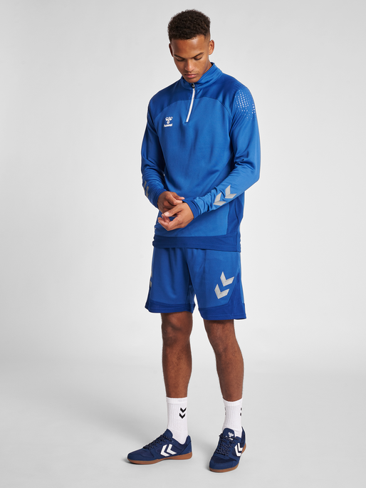 hmlLEAD HALF ZIP, TRUE BLUE, model