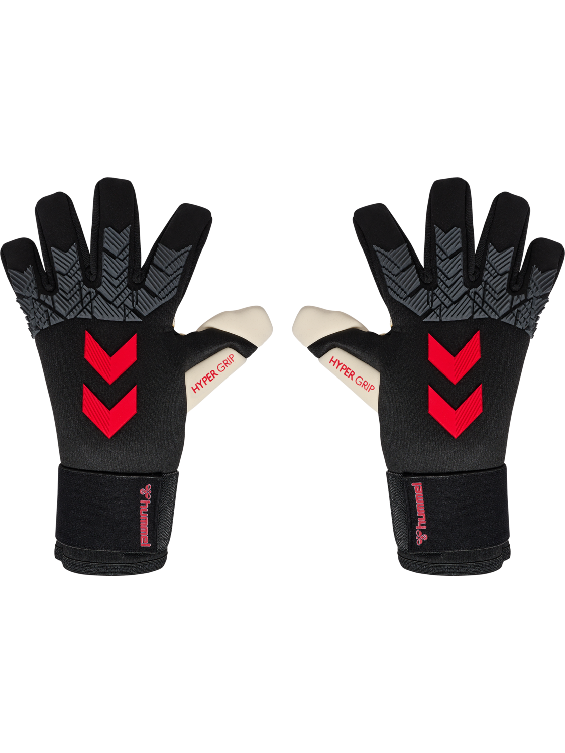 hmlGK GLOVES HYPER GRIP, BLACK/WHITE/RED, packshot