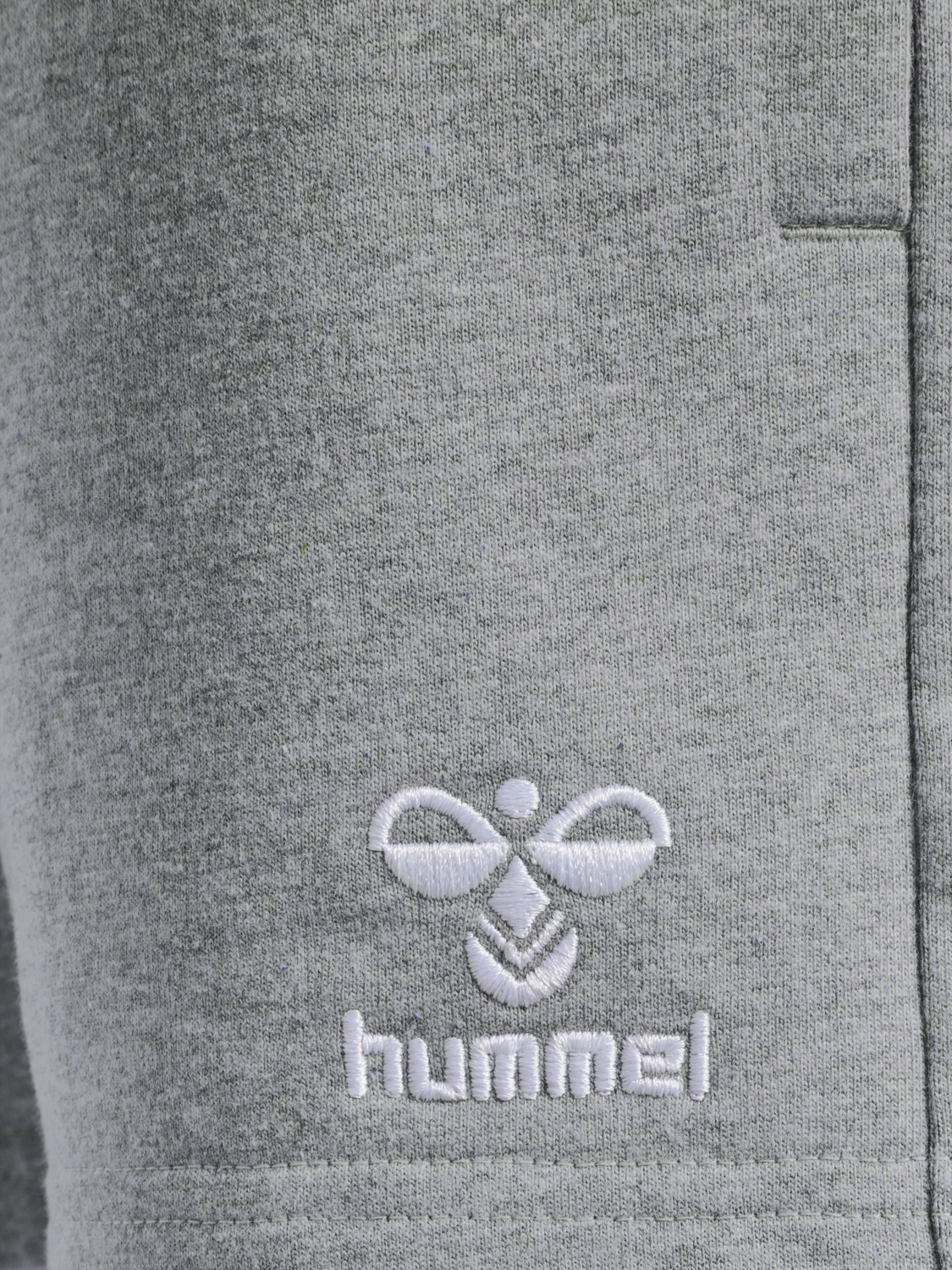 hmlGO 2.0 SWEATSHORTS KIDS, GREY MELANGE, packshot