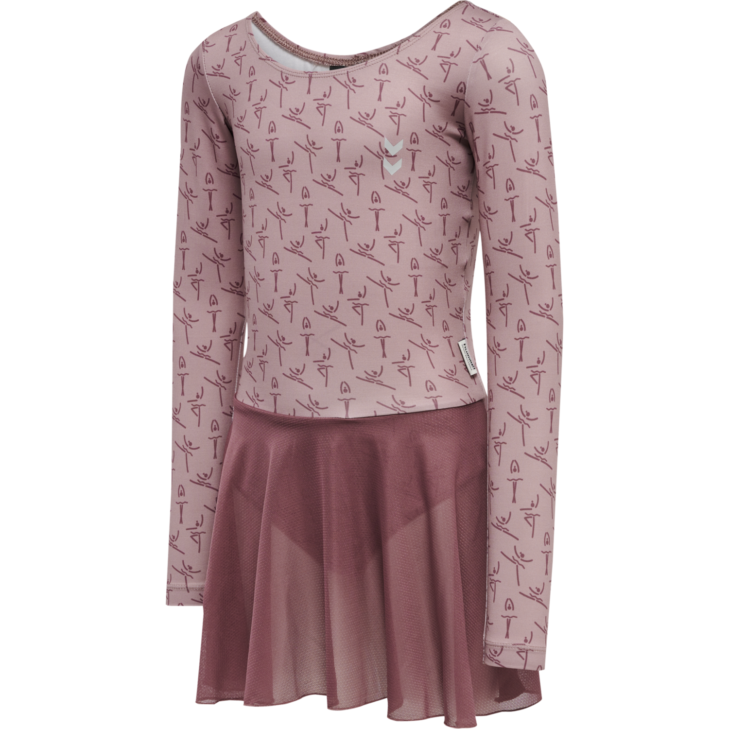 hmlPRIMA BEE PIROUETTE GYMSUIT, WOODROSE, packshot