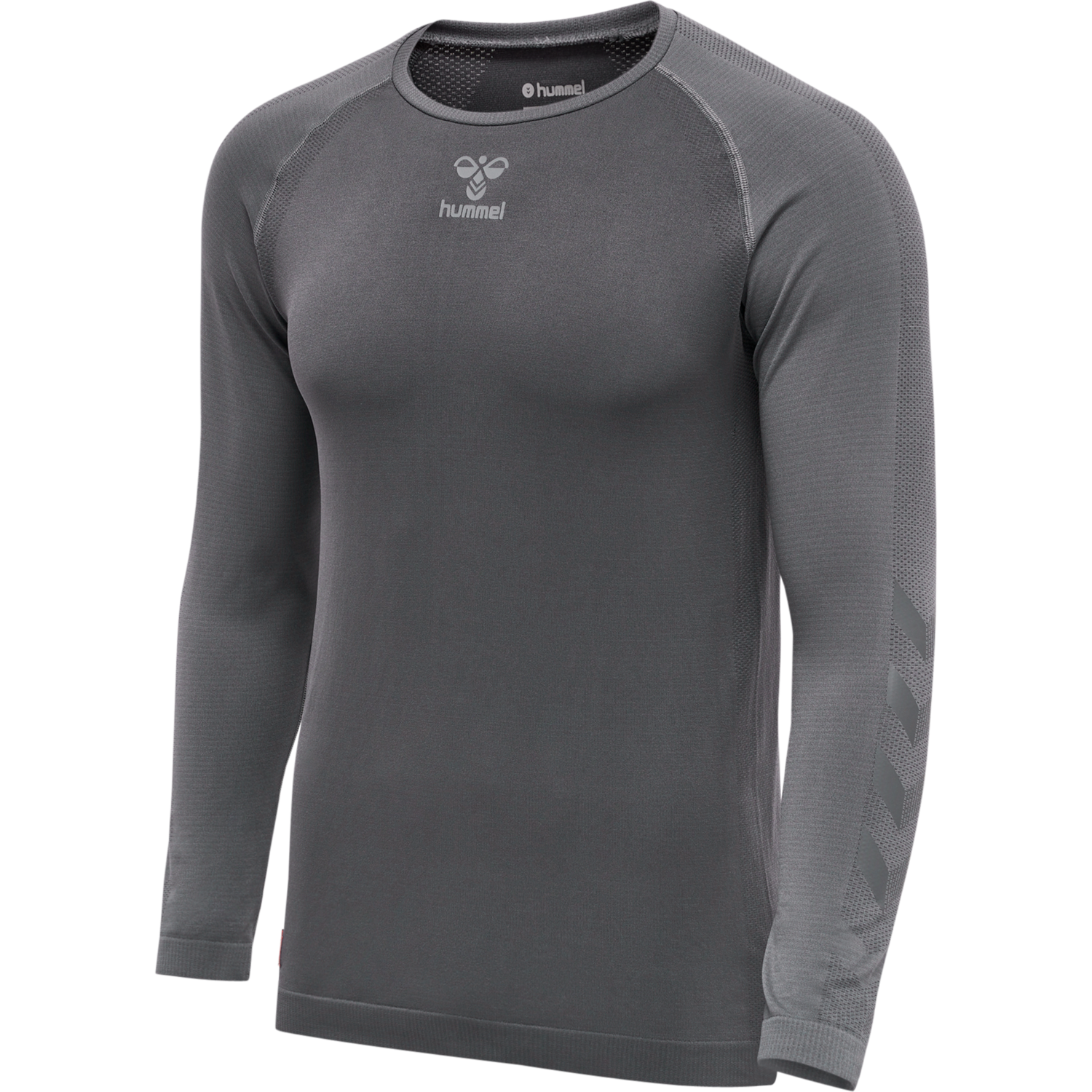 hmlPRO GRID SEAMLESS L/S, FORGED IRON/QUIET SHADE, packshot