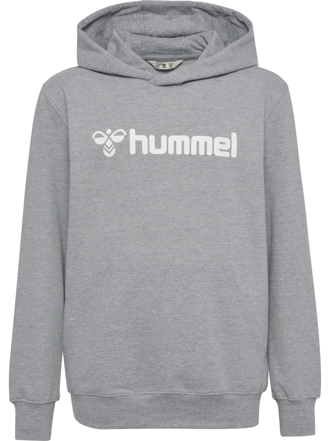 hmlGO 2.0 LOGO HOODIE KIDS, GREY MELANGE, packshot