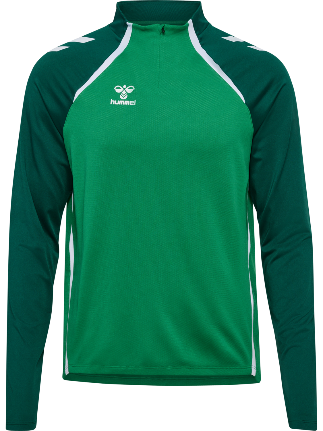 hmlLEAD 2.0 HALF ZIP, JELLY BEAN/EVERGREEN, packshot