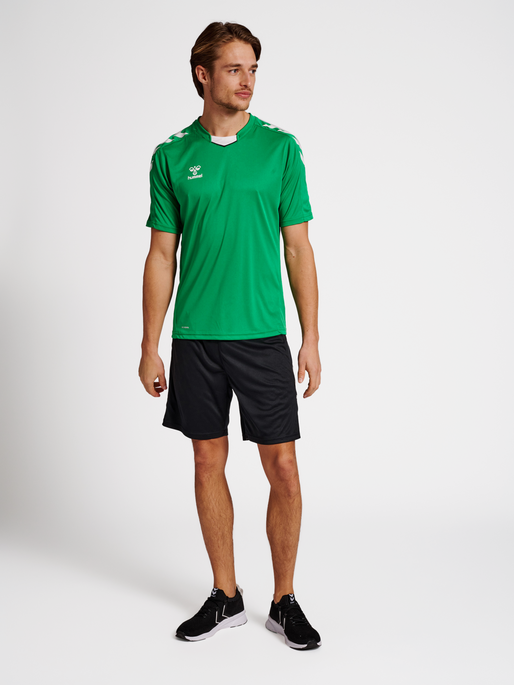 hmlCORE XK POLY JERSEY S/S, JELLY BEAN, model