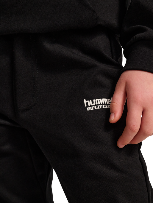 hmlJR REGULAR ADJ WAIST PANTS, BLACK, model