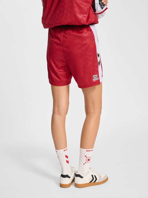 DBU-ROTATE WOMAN 25 HOME SHORTS, TANGO RED, model