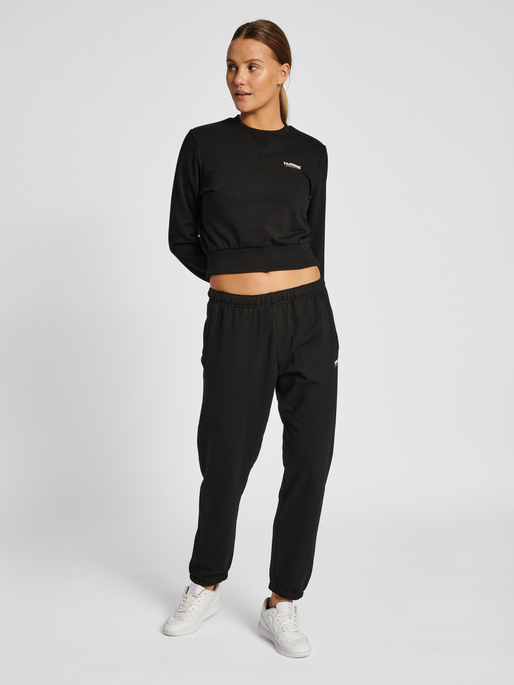 hmlLGC SHAI REGULAR PANTS, BLACK, model