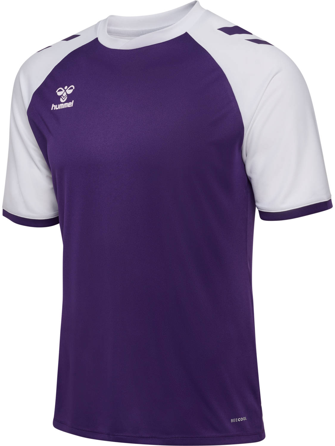 hmlMATCH LEAGUE JERSEY S/S, ACAI/WHITE, packshot