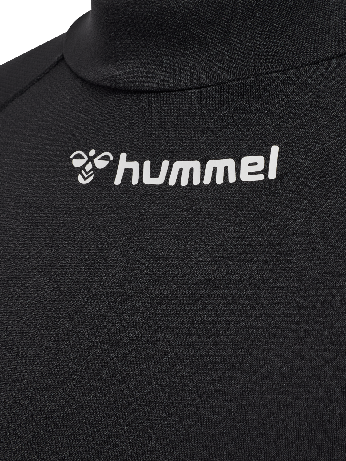 hmlBL COMFORT 2.0 MOCKNECK TEE L/S, BLACK, packshot
