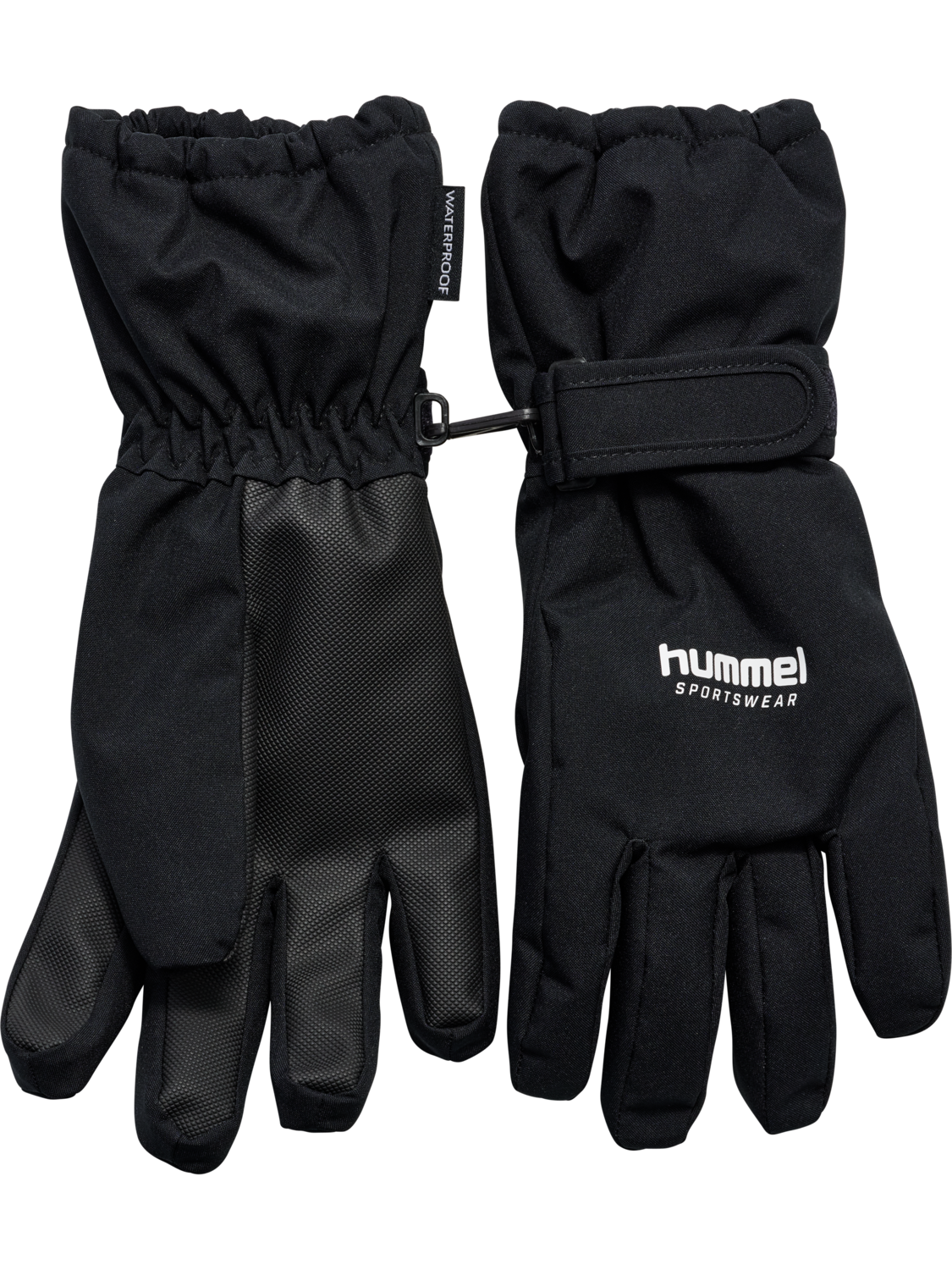 hmlJR GLOVES WP, BLACK, packshot