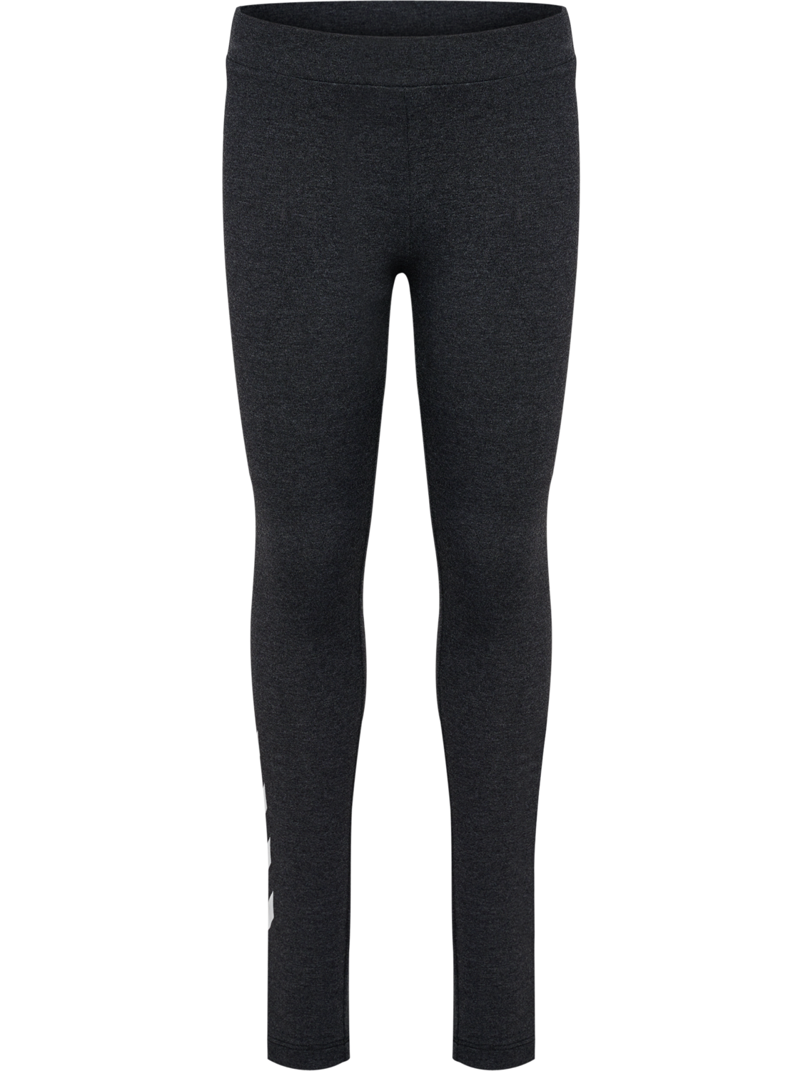 hmlJR LOGO TIGHTS, BLACK MELANGE, packshot