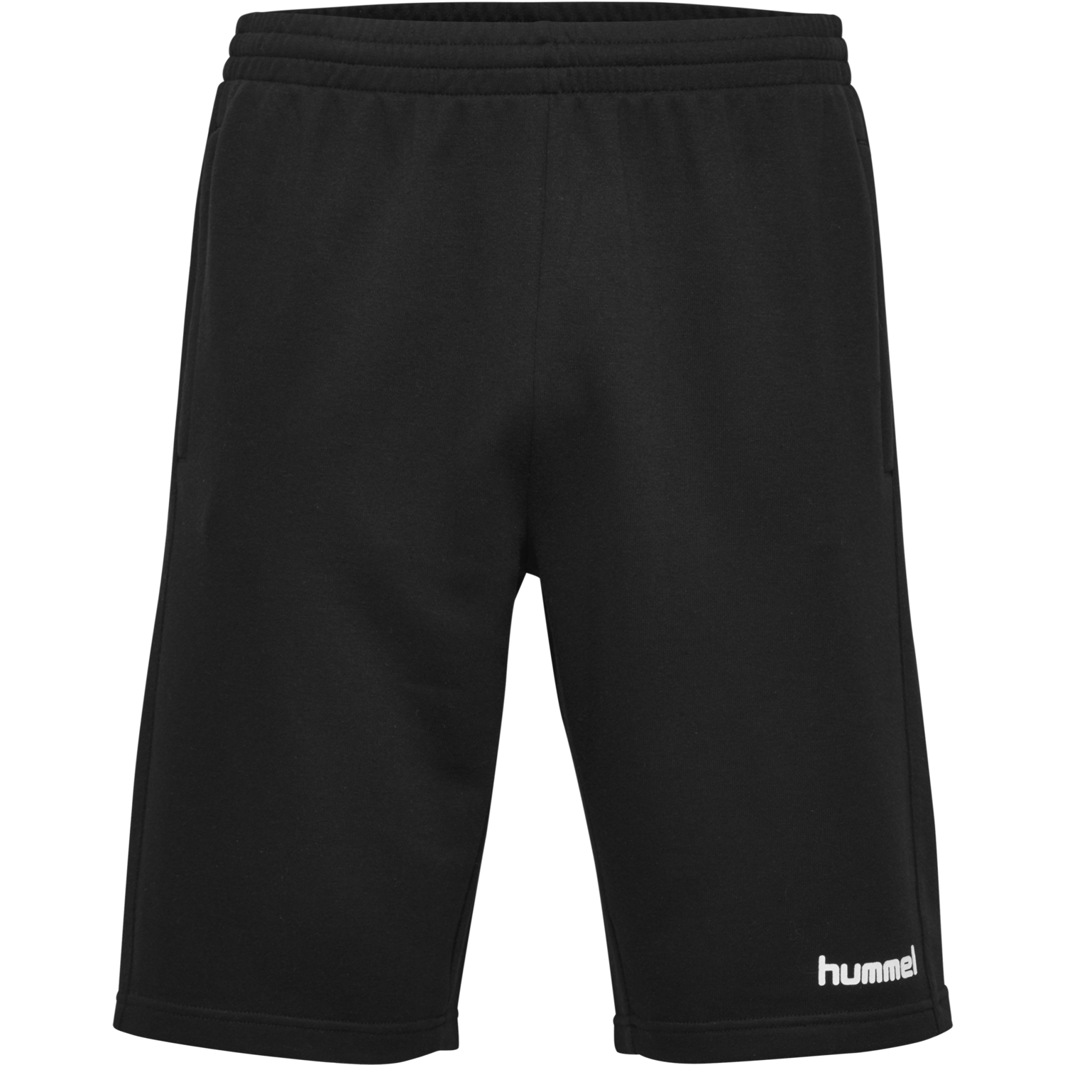 HMLGO COTTON BERMUDA SHORTS, BLACK, packshot