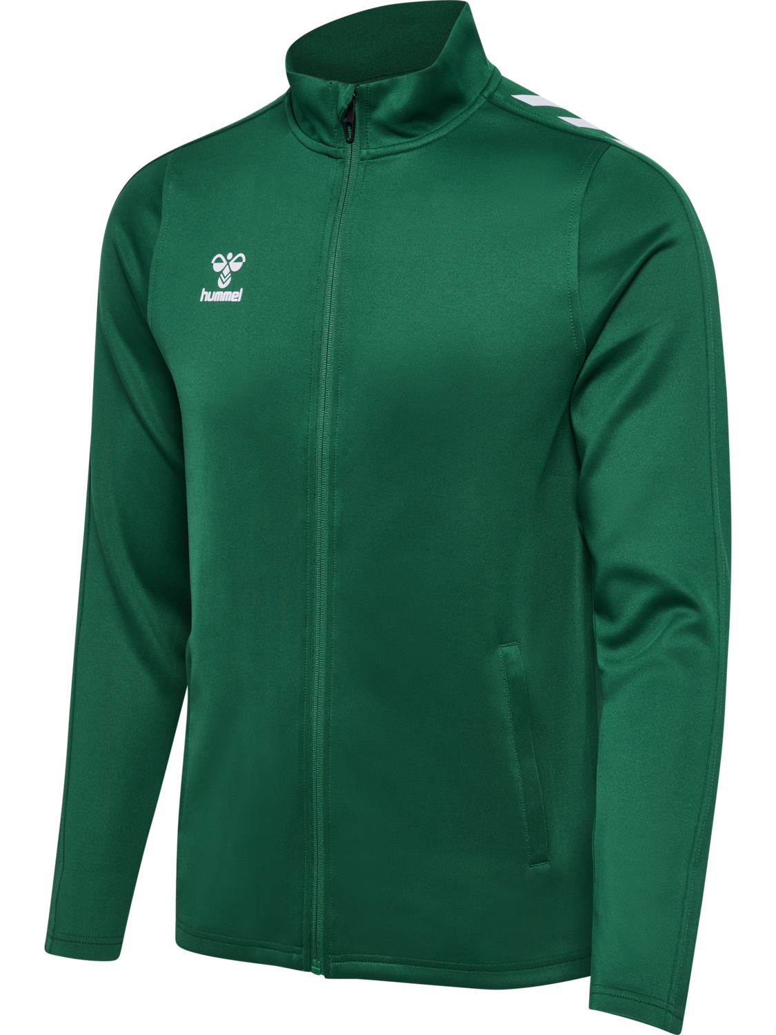 hmlCORE XK POLY ZIP SWEAT WOMAN, EVERGREEN, packshot