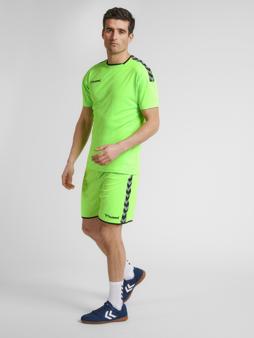 hmlAUTHENTIC POLY SHORTS, GREEN GECKO, model