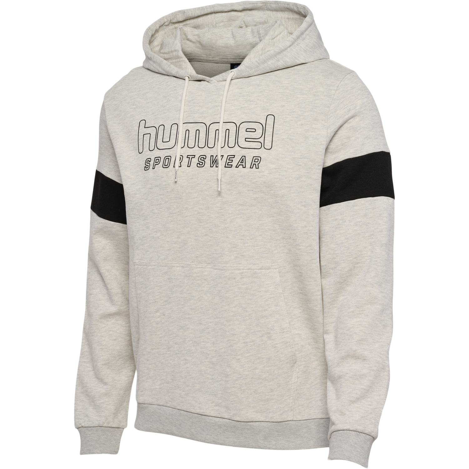 hmlLGC BRYCE HOODIE, TOFU MELANGE, packshot