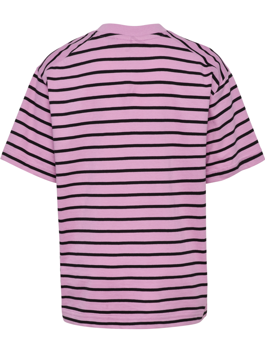 hmlJR LOOSE STRIPED T-SHIRT S/S BEE, SMOKY GRAPE, packshot