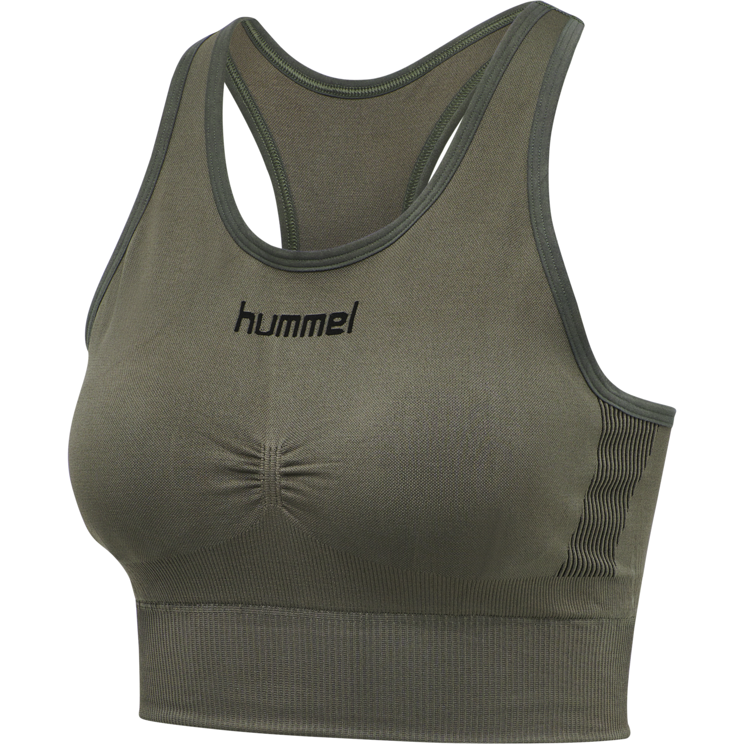 HUMMEL FIRST SEAMLESS BRA WOMAN, GRAPE LEAF, packshot