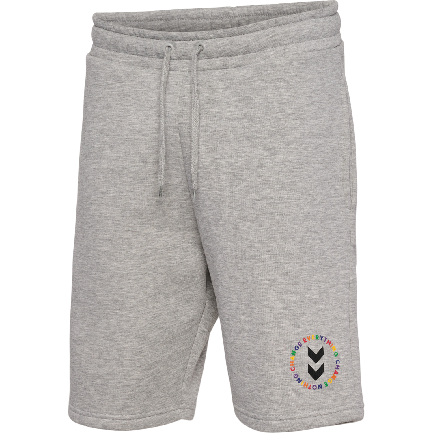 hmlEVERYTHING NOTHING SWEAT SHORTS, GREY MELANGE, packshot