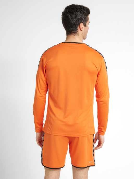 hmlAUTHENTIC POLY JERSEY L/S, TANGERINE, model