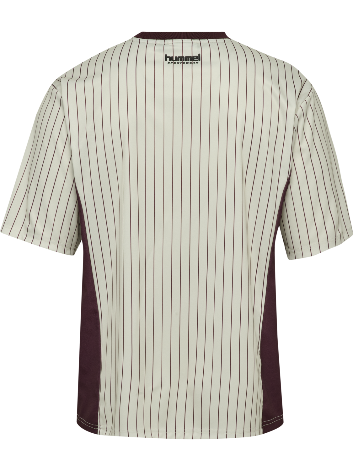 hmlLOOSE JERSEY SS STRIPE TOPSCORER, TOFU, packshot