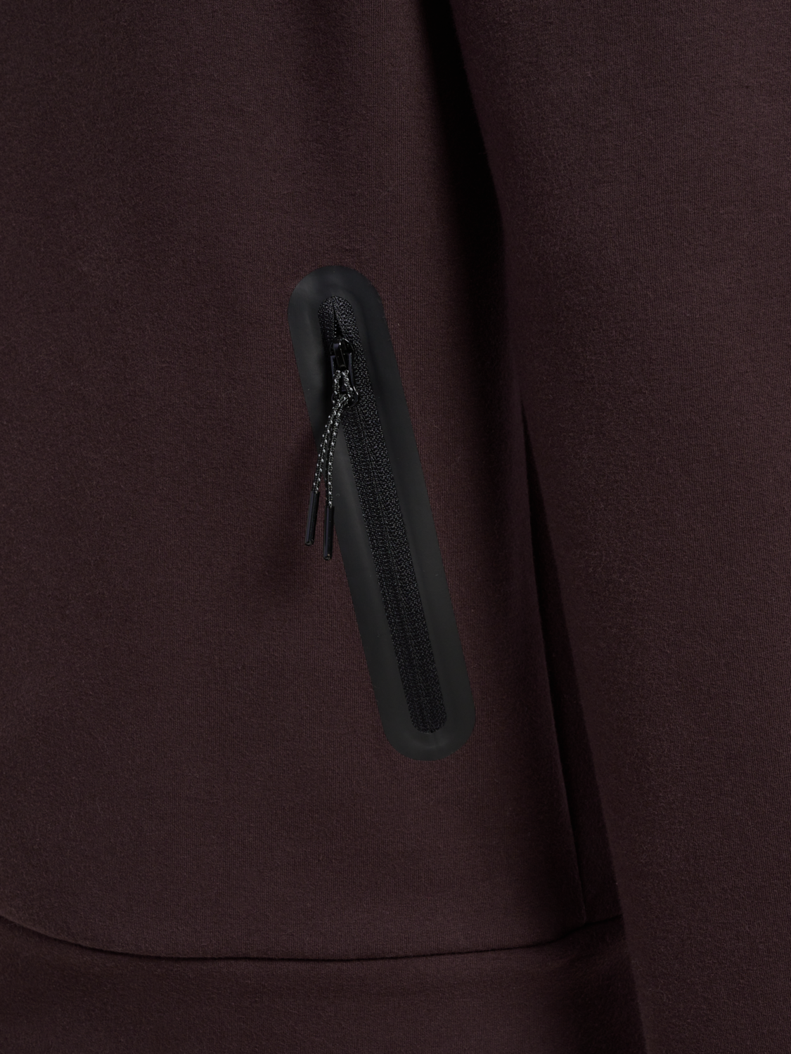 hmlTECH FLEECE REGULAR ZIP HOODIE, CHOCOLATE PLUM, packshot