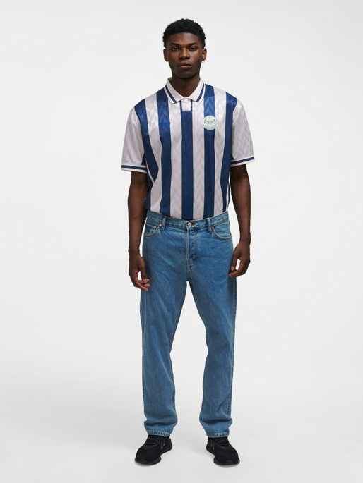 hmlOVERSIZED SOCCER JERSEY S/S, ESTATE BLUE, model