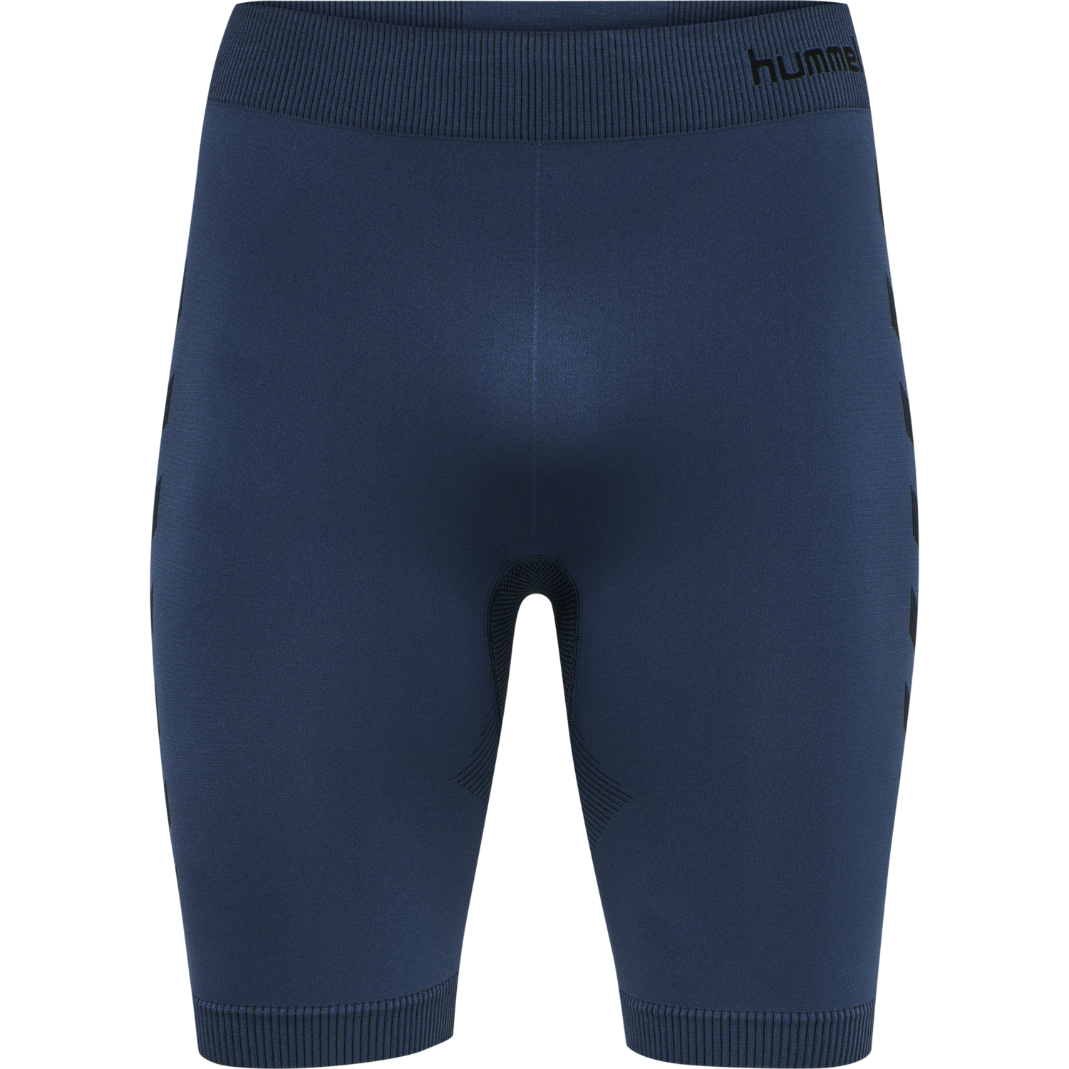 HUMMEL FIRST SEAMLESS TR SHT TIGHTS, DARK DENIM, packshot