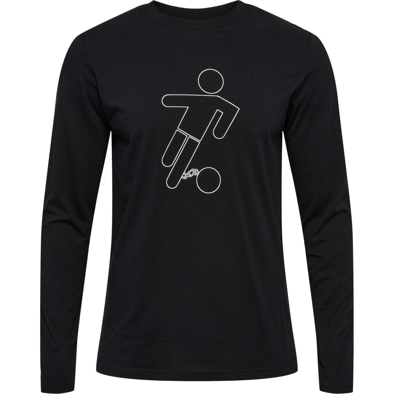 hmlAMNESTY T-SHIRT L/S, BLACK, packshot