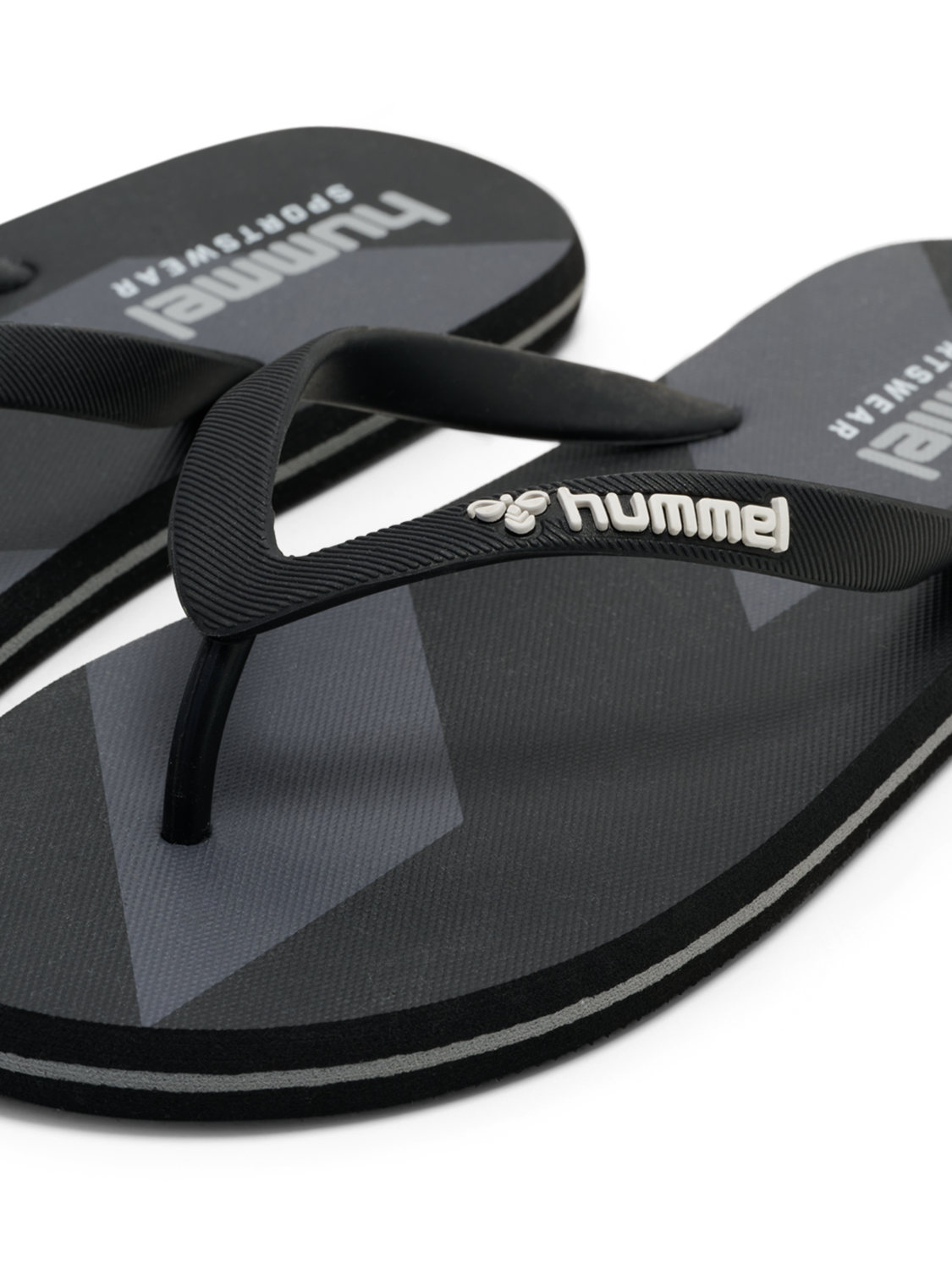 CHEVRON FLIP FLOP, BLACK, packshot