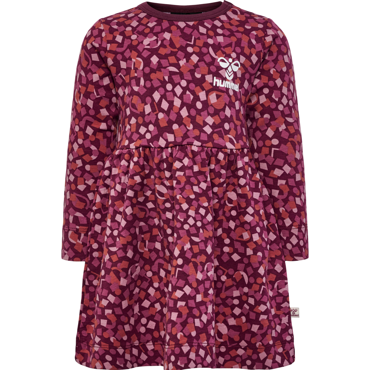 hmlCONFETTI DRESS L/S, WINDSOR WINE, packshot