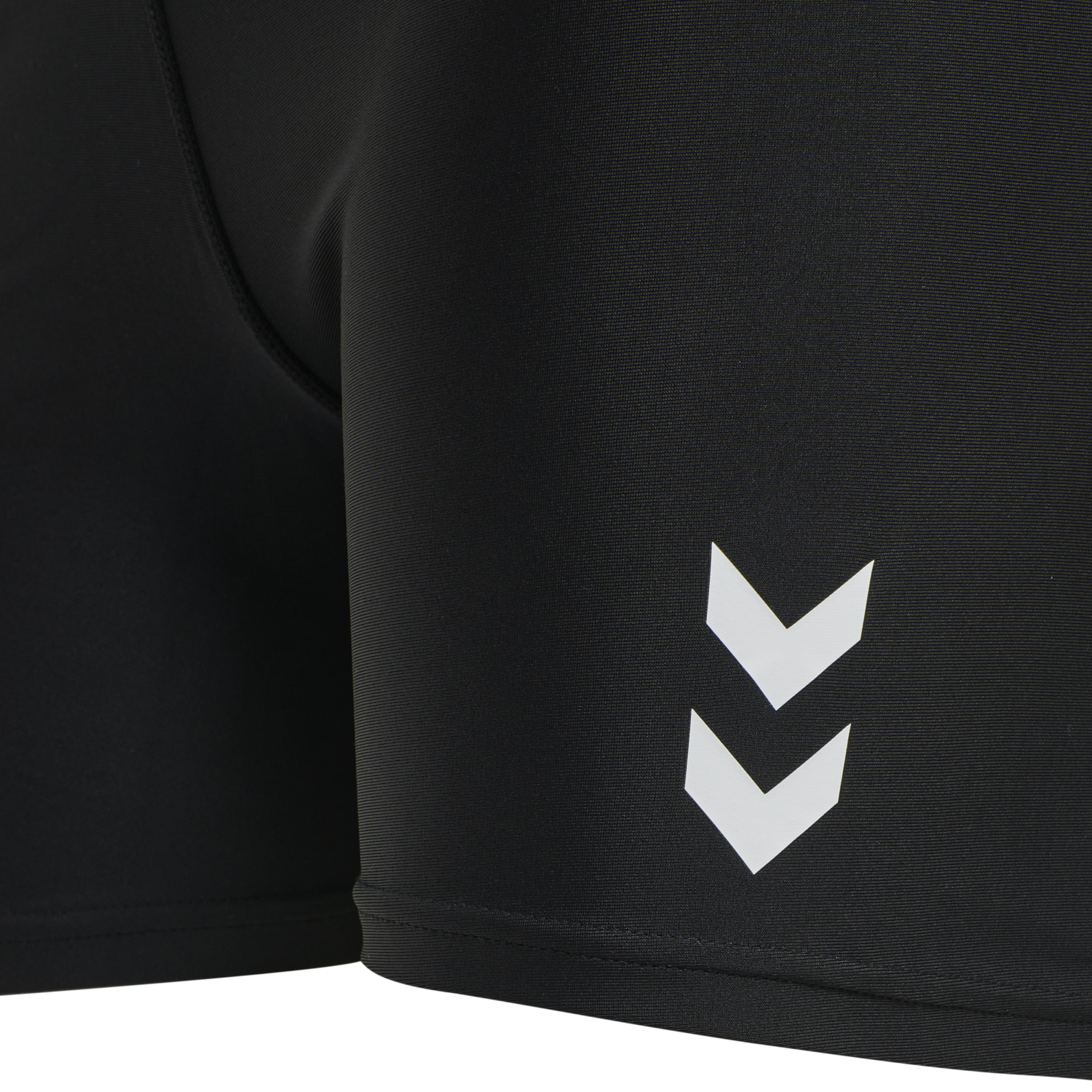 hmlTE TOLA HW TIGHT SHORTS, BLACK, packshot