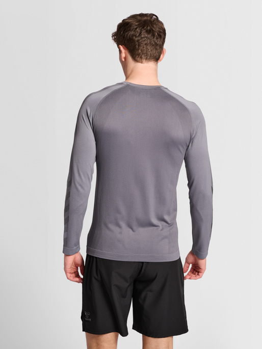 hmlPRO GRID SEAMLESS L/S, FORGED IRON/QUIET SHADE, model